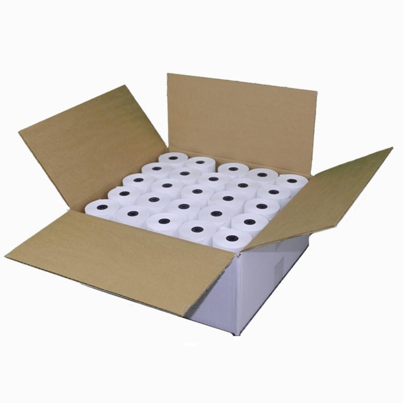 Thermal Paper Receipt Rolls, 2-1/4" x 50', 48 Gram Weight, BPA Free, Grade A, Pure 85 White Paper, Unique Thermal Coating